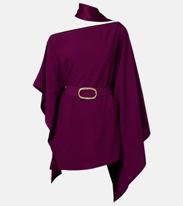  Taller Marmo Taller Marmo Taylor Belted One-shoulder Kaftan 