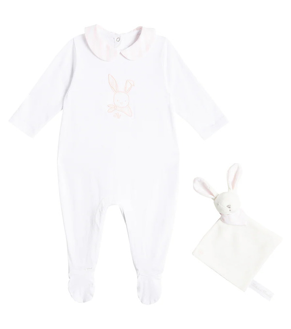  Tartine Et Chocolat Tartine Et Chocolat Baby Cotton Onesie And Comforter Set 