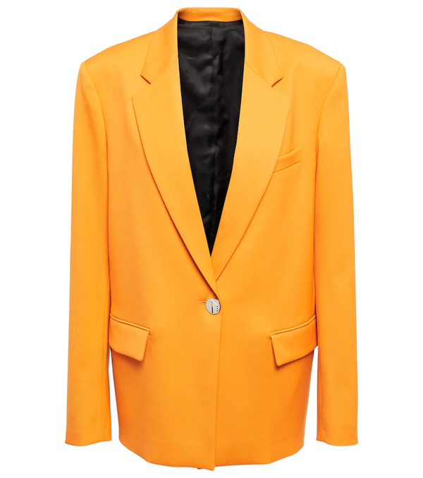 The Attico The Attico Bianca Wool-blend Blazer 