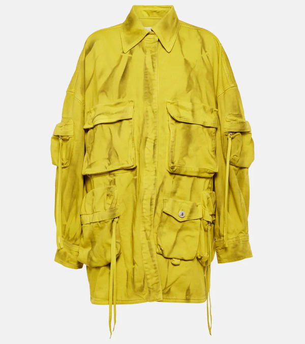  The Attico The Attico Fern Cotton Biker Jacket 