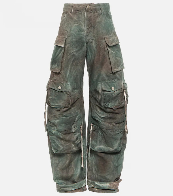  The Attico The Attico Fern Oversized Denim Cargo Pants 