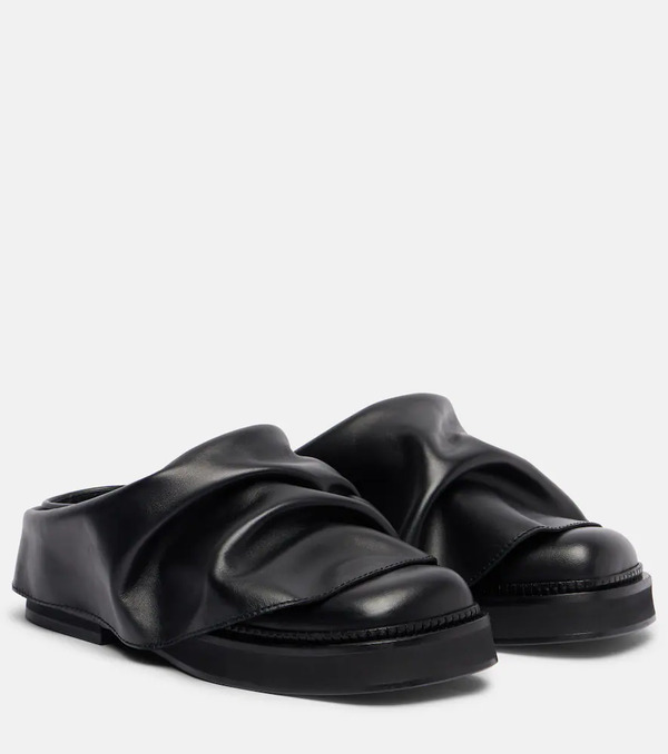  The Attico The Attico Mini Robin Leather Mules 
