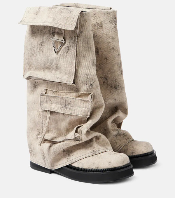  The Attico The Attico Robin Canvas Combat Boots 