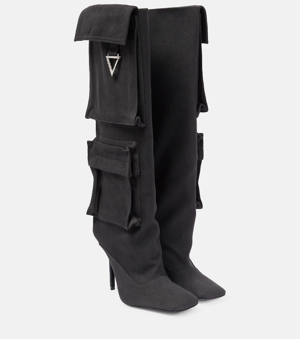  The Attico The Attico Sienna Canvas Knee-high Boots 