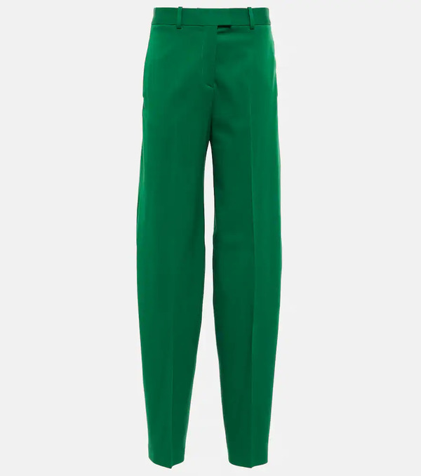  The Attico The Attico Wide-leg Wool-blend Pants 