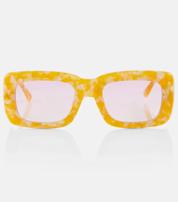  The Attico The Attico X Linda Farrow Marfa Rectangular Sunglasses 
