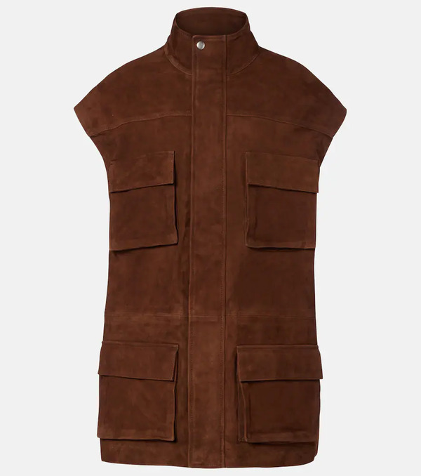  The Frankie Shop The Frankie Shop Turin Oversized Suede Jacket 