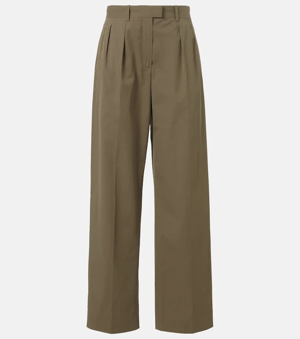  The Row The Row Alfidis Cotton Wide-leg Pants 