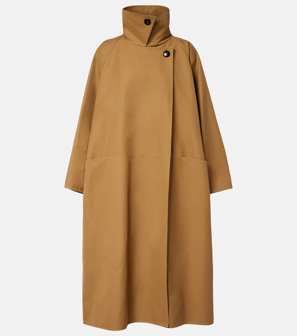  The Row The Row Aurore Oversized Cotton Canvas Coat 