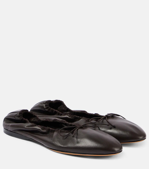  The Row The Row Awar Leather Ballet Flats 
