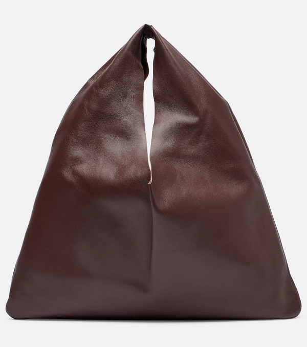  The Row The Row Bindle Small Leather Shoulder Bag 