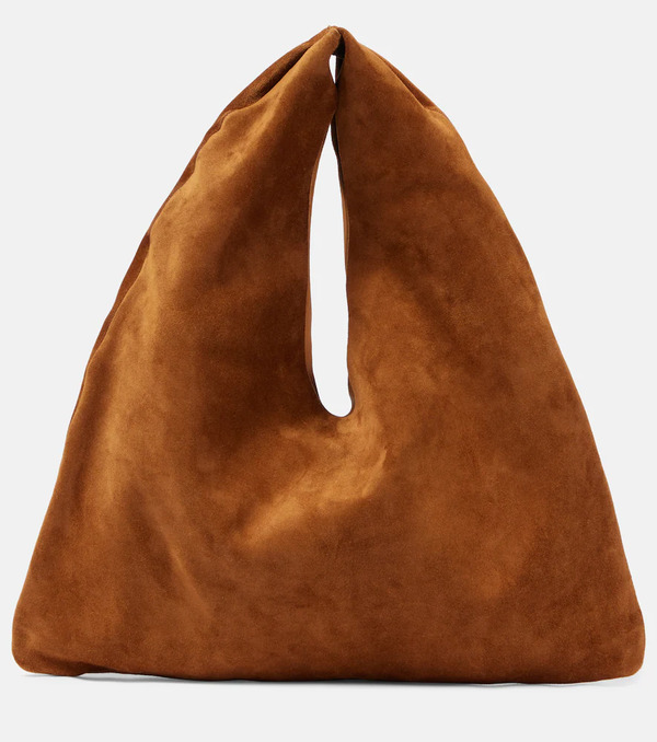  The Row The Row Bindle Small Suede Tote Bag 
