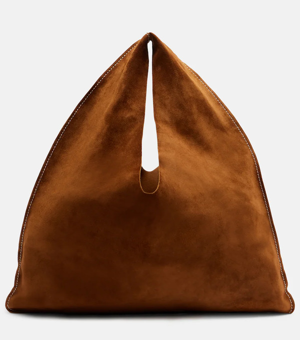  The Row The Row Bindle Small Suede Tote Bag 
