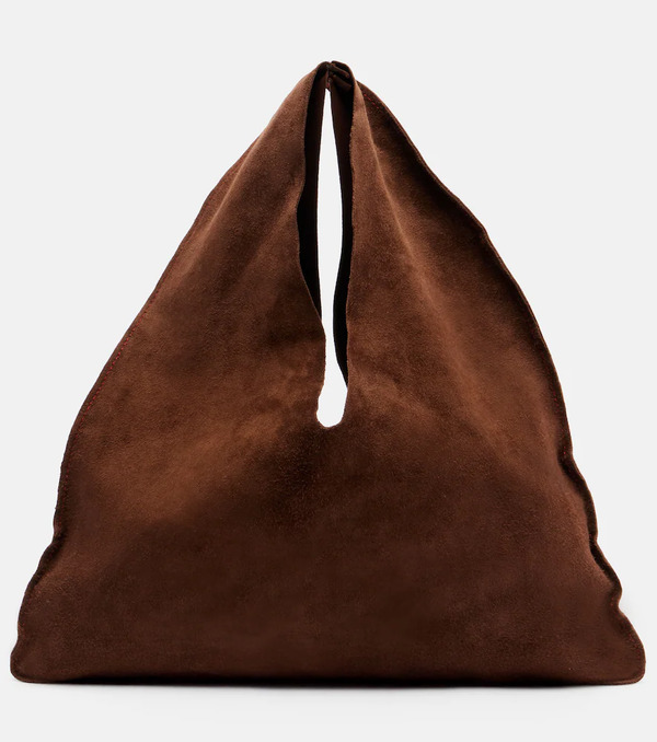  The Row The Row Bindle Small Suede Tote Bag 