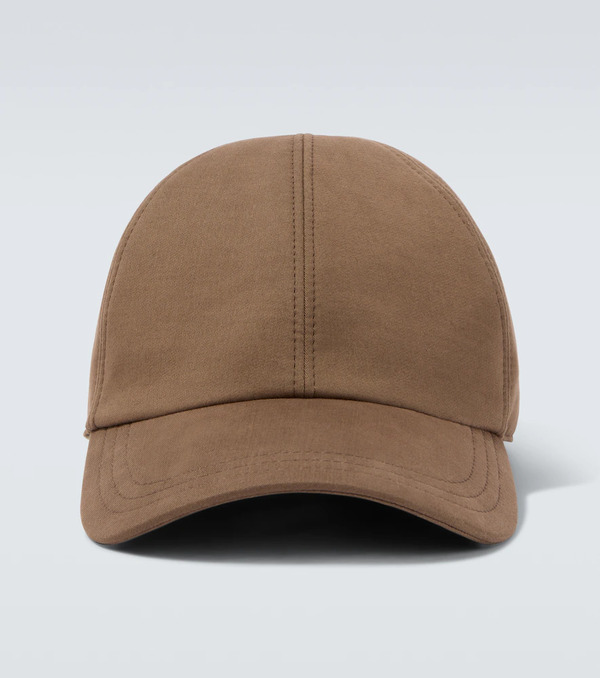  The Row The Row Caspian Cotton And Cashmere Canvas Baseball Cap 