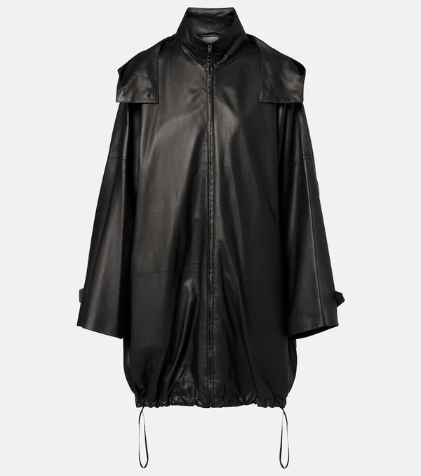  The Row The Row Cassandre Leather Coat 