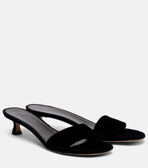  The Row The Row Combo Leather Slides 