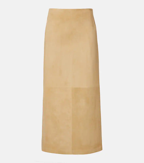  The Row The Row Danas Suede Wrap Skirt 