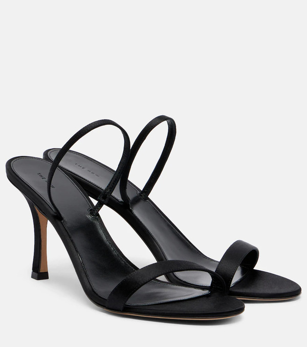  The Row The Row Ella Satin Slingback Sandals 