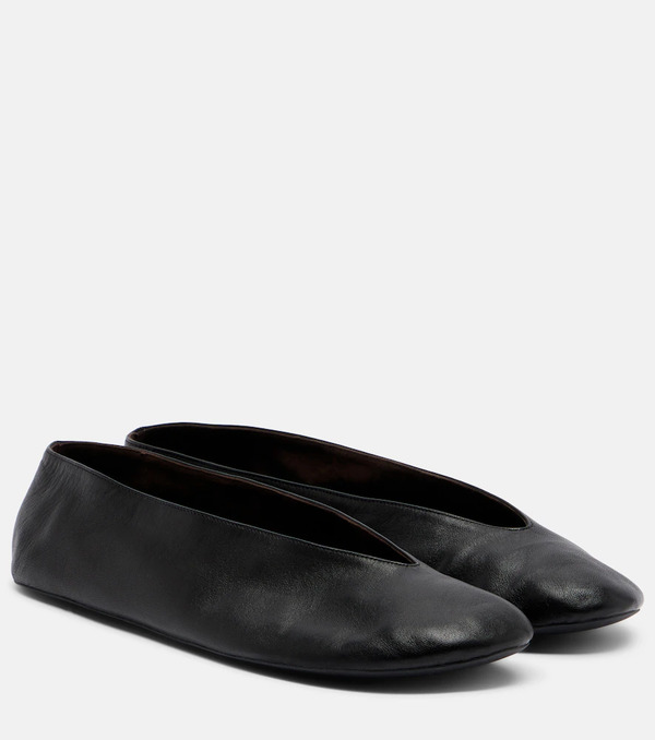  The Row The Row Fay Leather Ballet Flats 