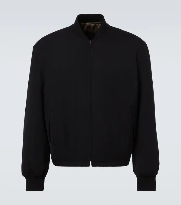  The Row The Row Fenn Reversible Wool Bomber Jacket 