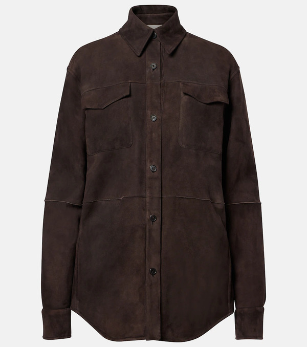  The Row The Row Gwena Suede Overshirt 