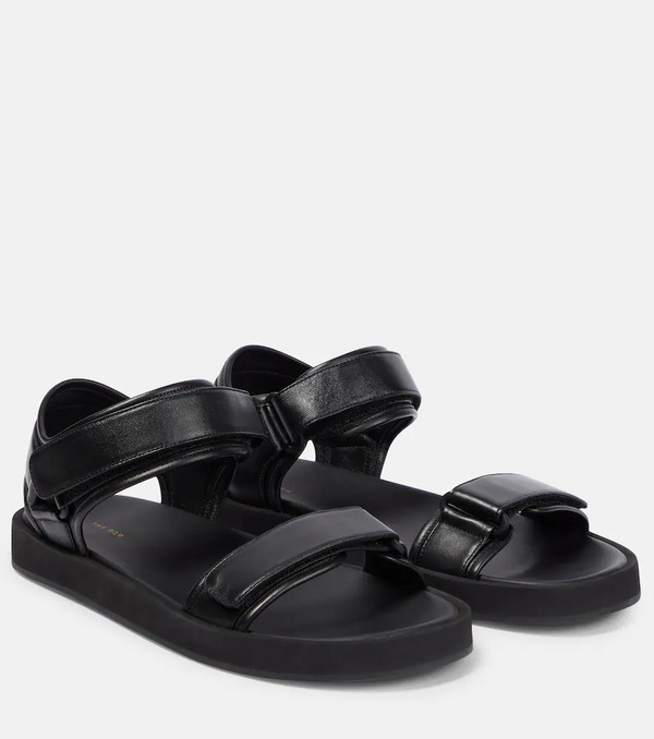  The Row The Row Hook And Loop Leather Sandals 