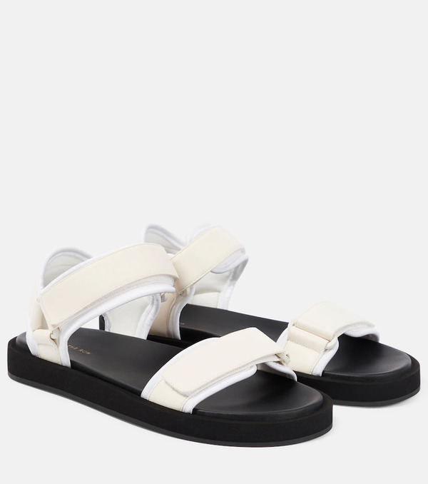  The Row The Row Hook And Loop Leather Sandals 