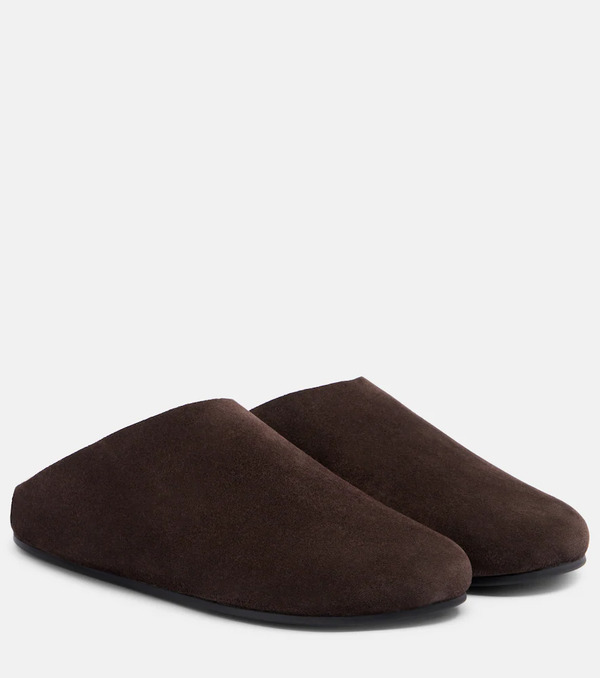  The Row The Row Hudson Shearling-lined Suede Mules 