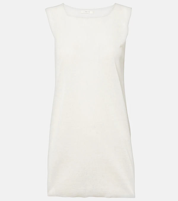  The Row The Row Jaylen Linen And Cotton-blend Top 