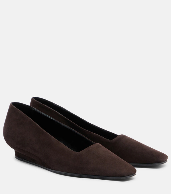  The Row The Row June Suede Wedges 