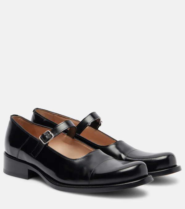  The Row The Row Kai Leather Mary Jane Flats 
