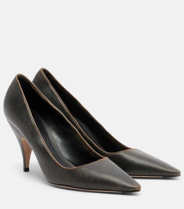  The Row The Row Liisa Three Leather Pumps 