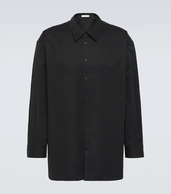  The Row The Row Lukre Oversized Cotton-blend Poplin Shirt 