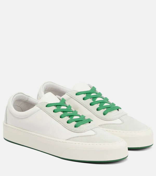  The Row The Row Marley Suede-paneled Leather Sneakers 