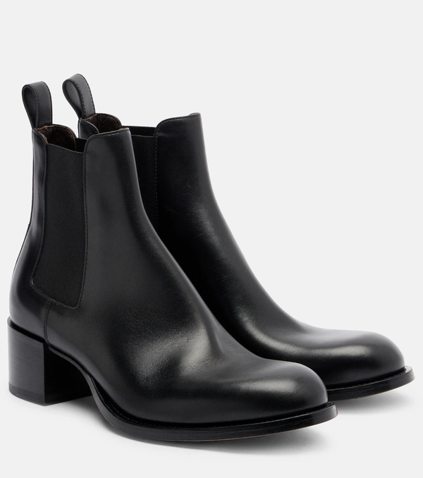  The Row The Row Nobilis Chelsea Leather Ankle Boots 