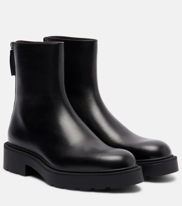  The Row The Row Nobilis Fast Leather Ankle Boots 