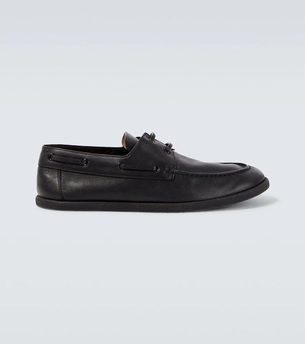  The Row The Row Novus Leather Boat Shoes 