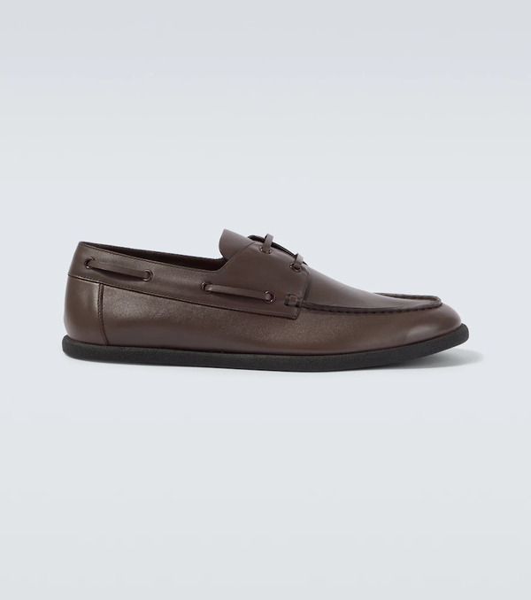  The Row The Row Novus Leather Boat Shoes 