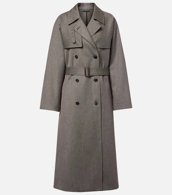  The Row The Row Rhydian Virgin Wool Gabardine Trench Coat 