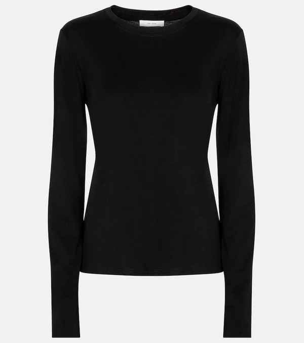  The Row The Row Shermann Cotton Jersey Top 