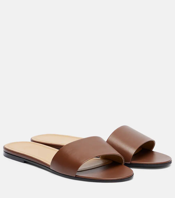  The Row The Row Signum Leather Slides 