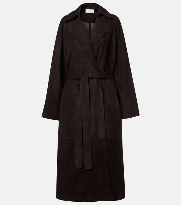  The Row The Row Solana Suede Wrap Coat 