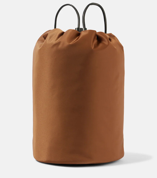  The Row The Row Sporty Leather-trimmed Backpack 