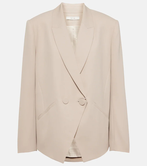  The Sei The Sei Double-breasted Crepe Blazer 