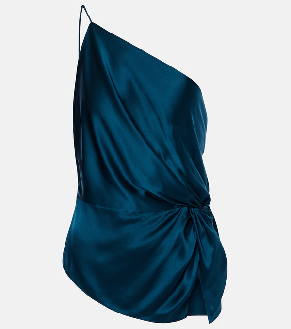  The Sei The Sei Gathered Silk Satin Top 