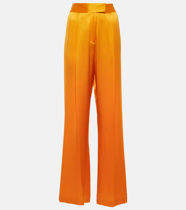  The Sei The Sei High-rise Silk Wide-leg Pants 