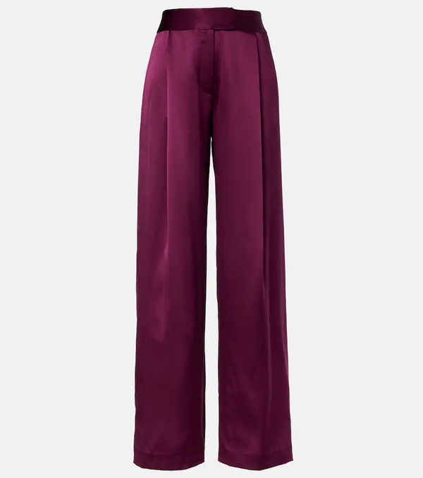  The Sei The Sei High-rise Silk Wide-leg Pants 