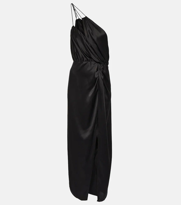  The Sei The Sei One-shoulder Silk Midi Dress 