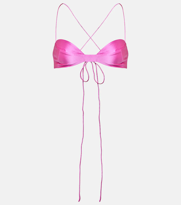  The Sei The Sei Silk Charmeuse Bra Top 